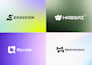do modern minimalist business  hand drawn logo design and branding kit
